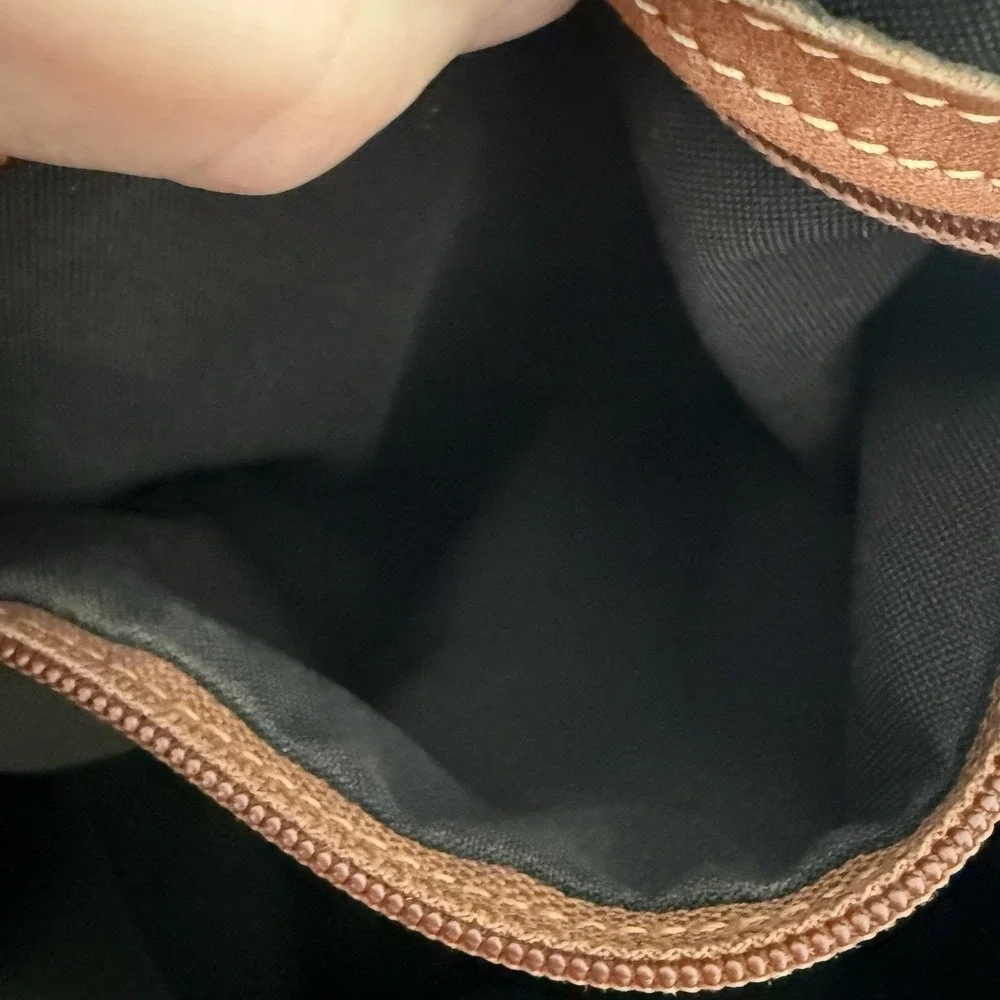 Coach Leather Backpack Vintage 90's British Tan Drawstring‎ Buckle #0519